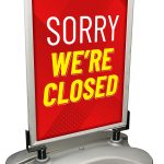 28" X 44" DOUBLE SIDED TIP-N-ROLL WINDSIGN SIGN W/ PLASTIC BASE (INSERT NOT INCLUDED)