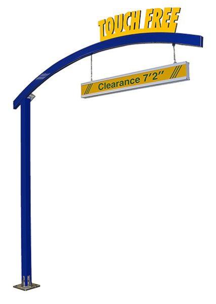 CURVED CLEARANCE STRUCTURE