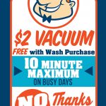 HANGING VACUUM SIGN - SMALL