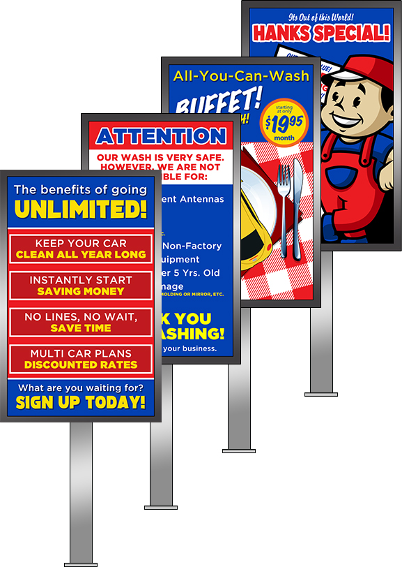 Promotional Signs - TSS Car Wash Equipment