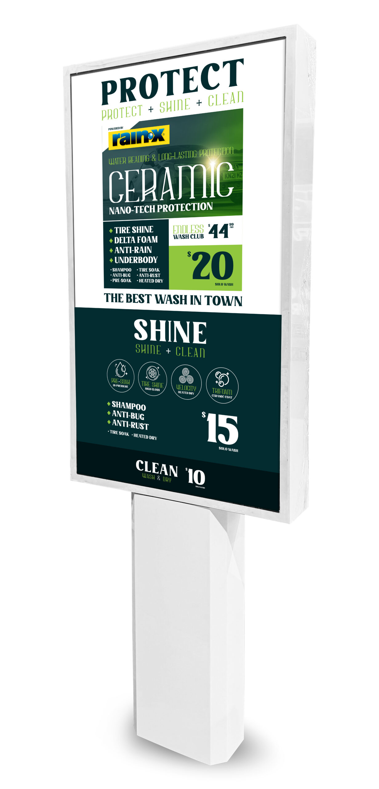 55” Digital I-Menu - Single Post