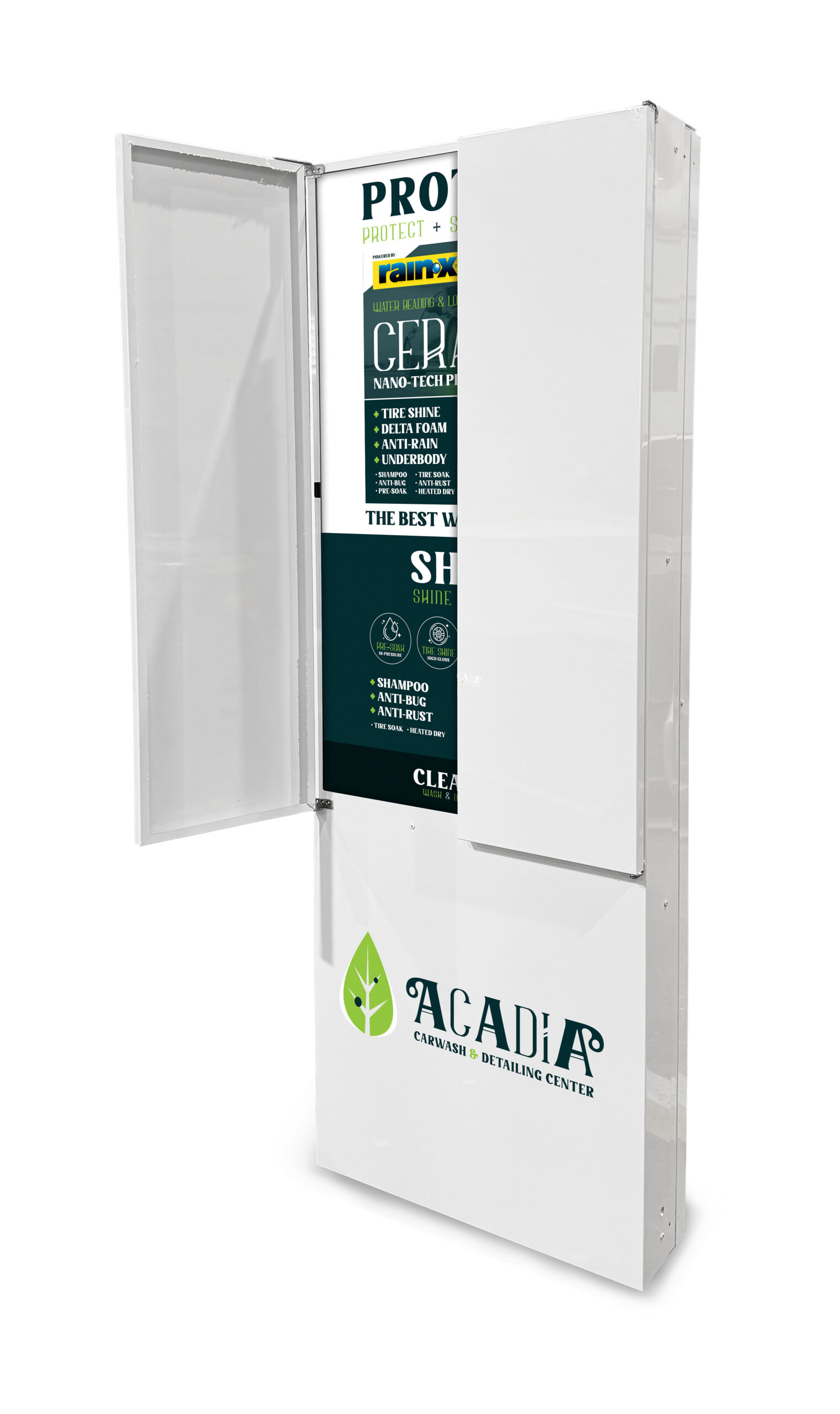 55” Digital I-Menu - Single Pedestal w/ Security Door